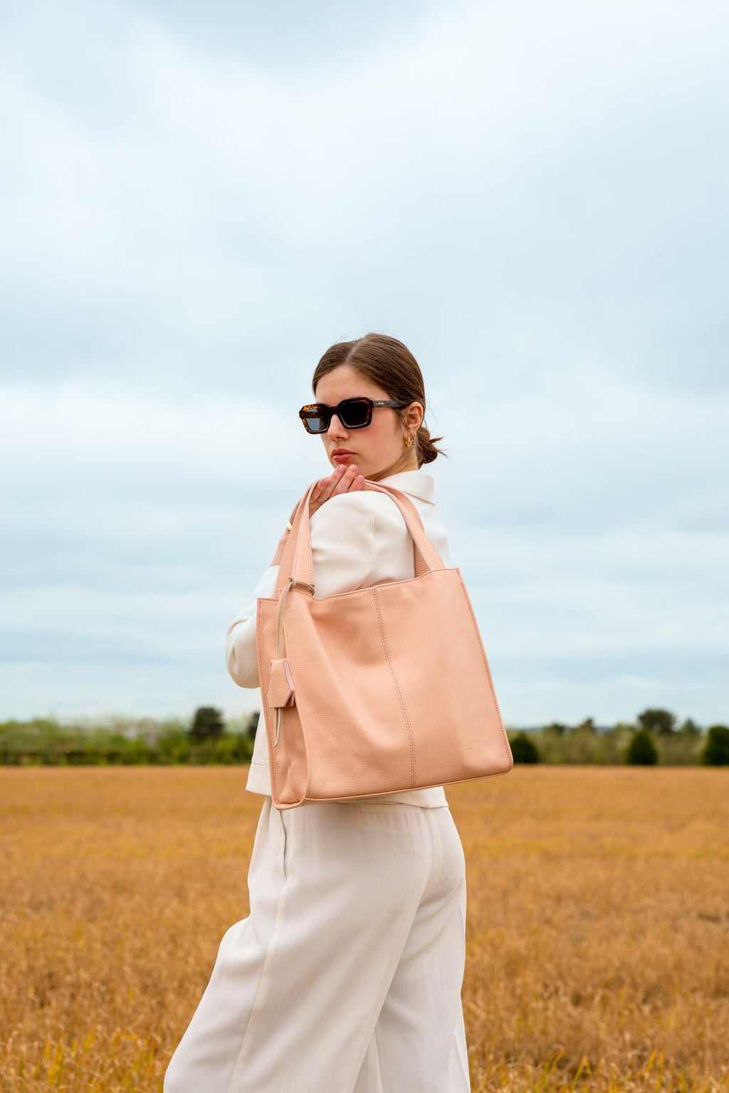 Sac A Main Agathe - Rose Clair