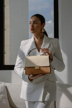 Sac À Bandoulière Alysse - Camel/Nude