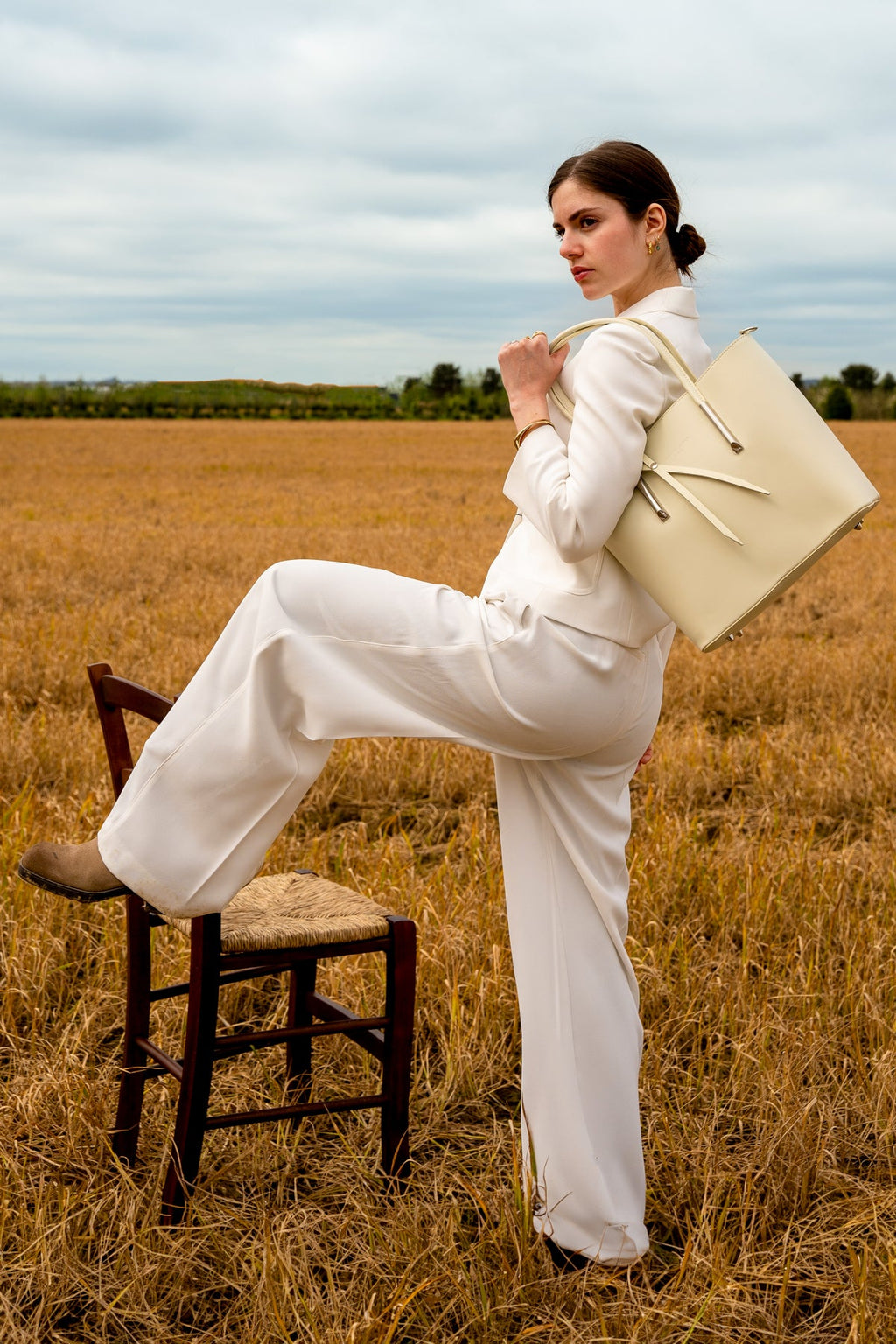 Sac A Main Gia - Blanc Casse