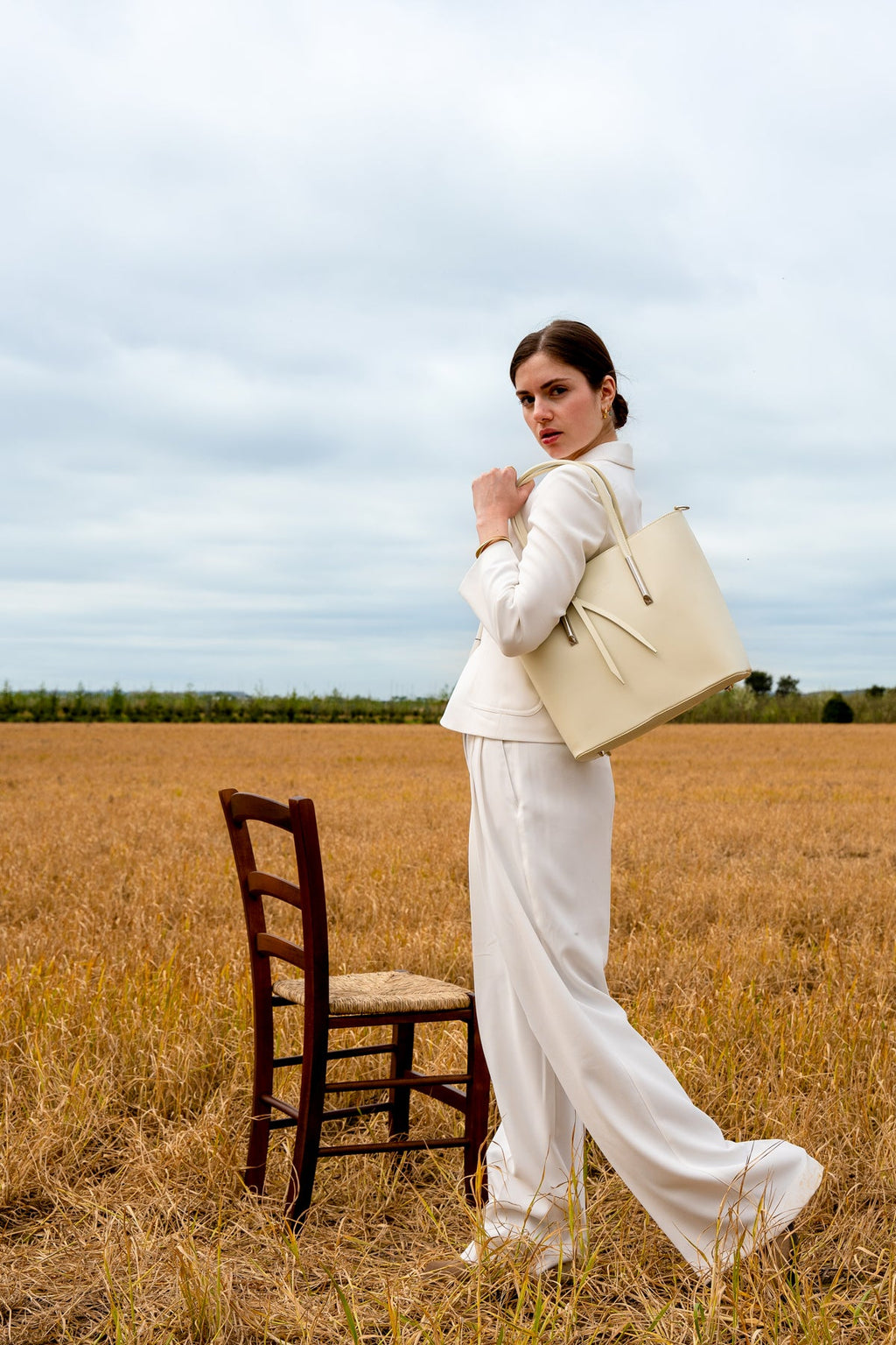 Sac A Main Gia - Blanc Casse