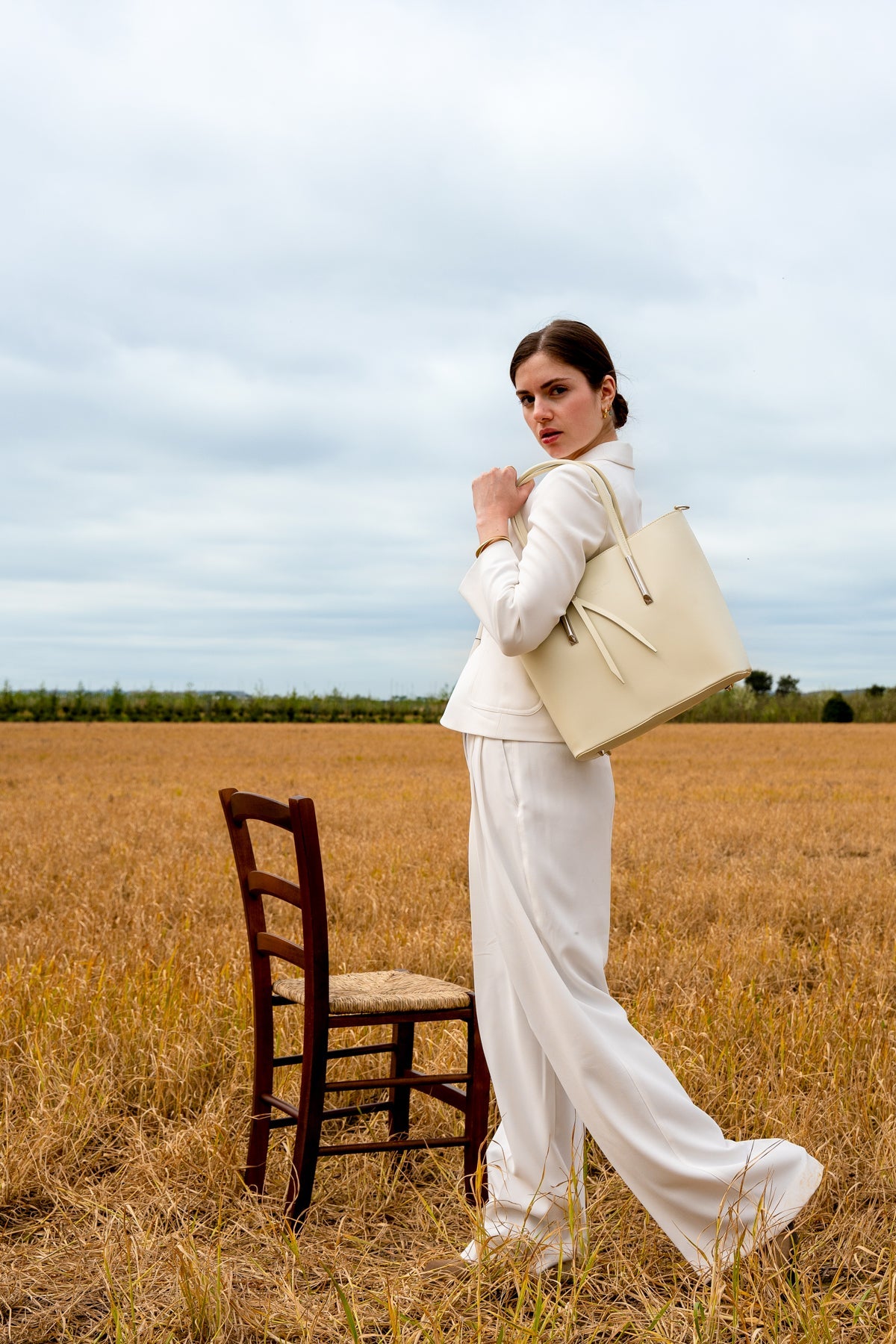 Sac A Main Gia - Blanc Casse