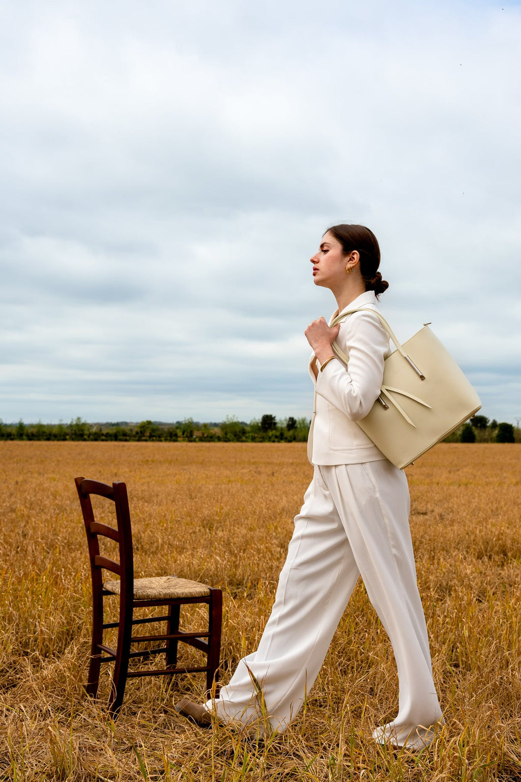 Sac A Main Gia - Blanc Casse