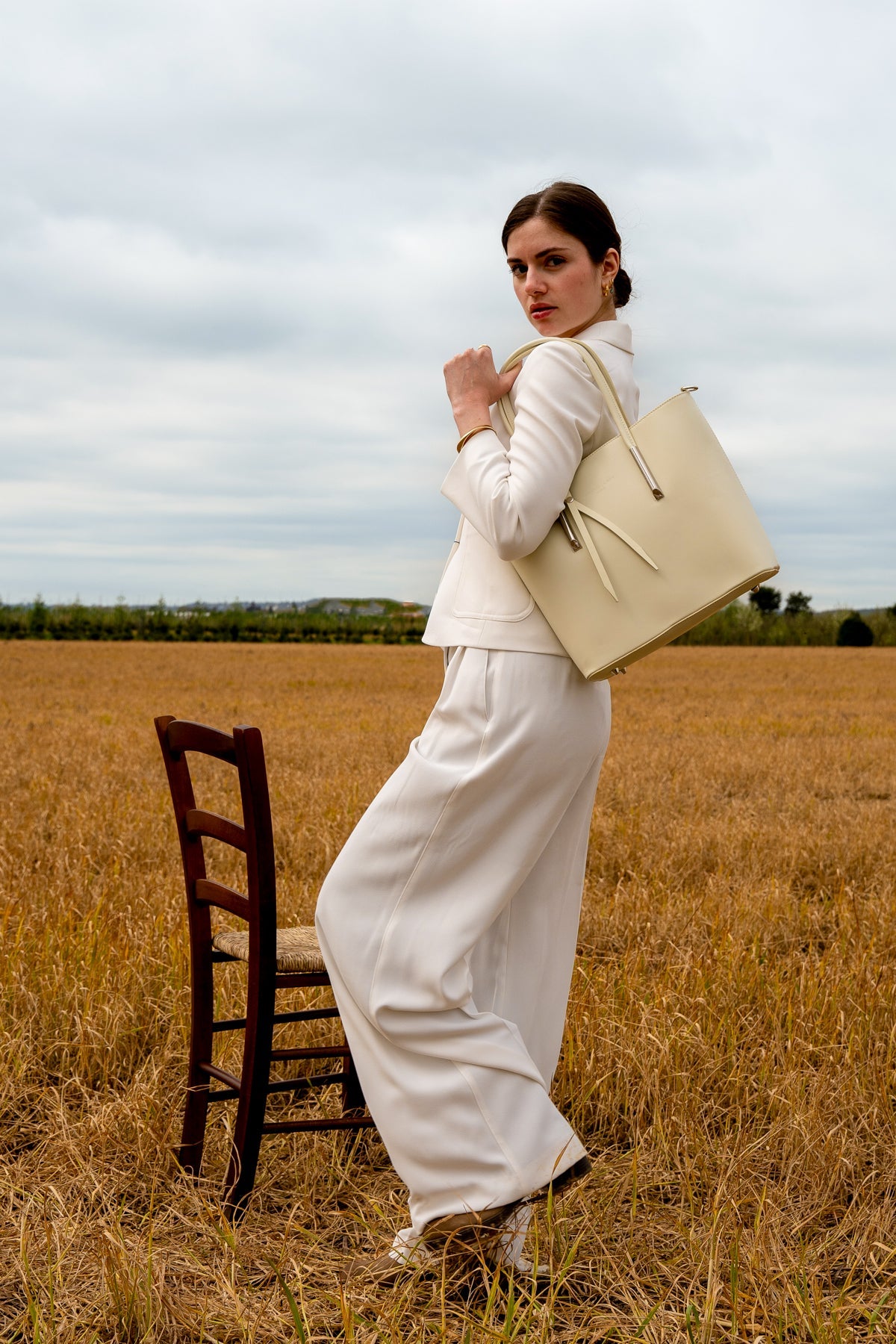 Sac A Main Gia - Blanc Casse
