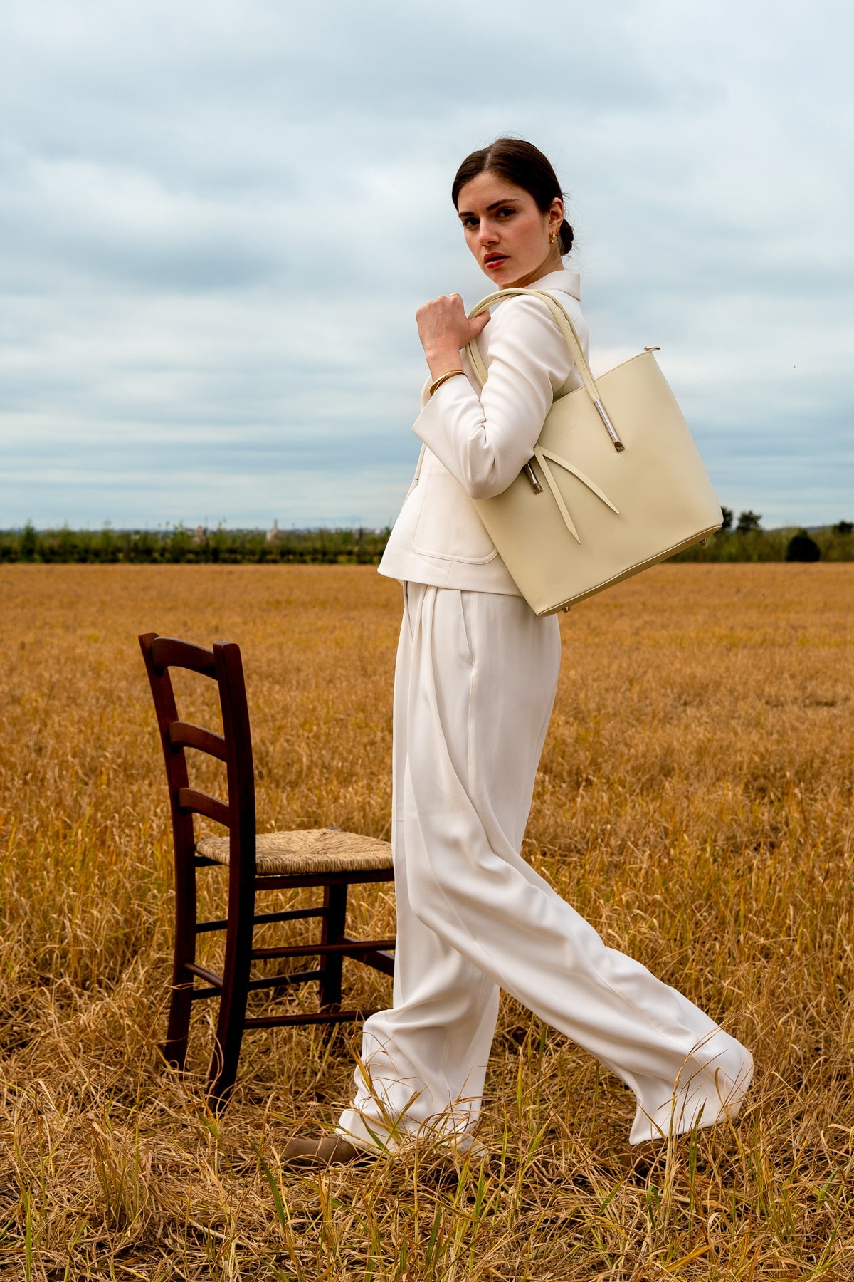 Sac A Main Gia - Blanc Casse