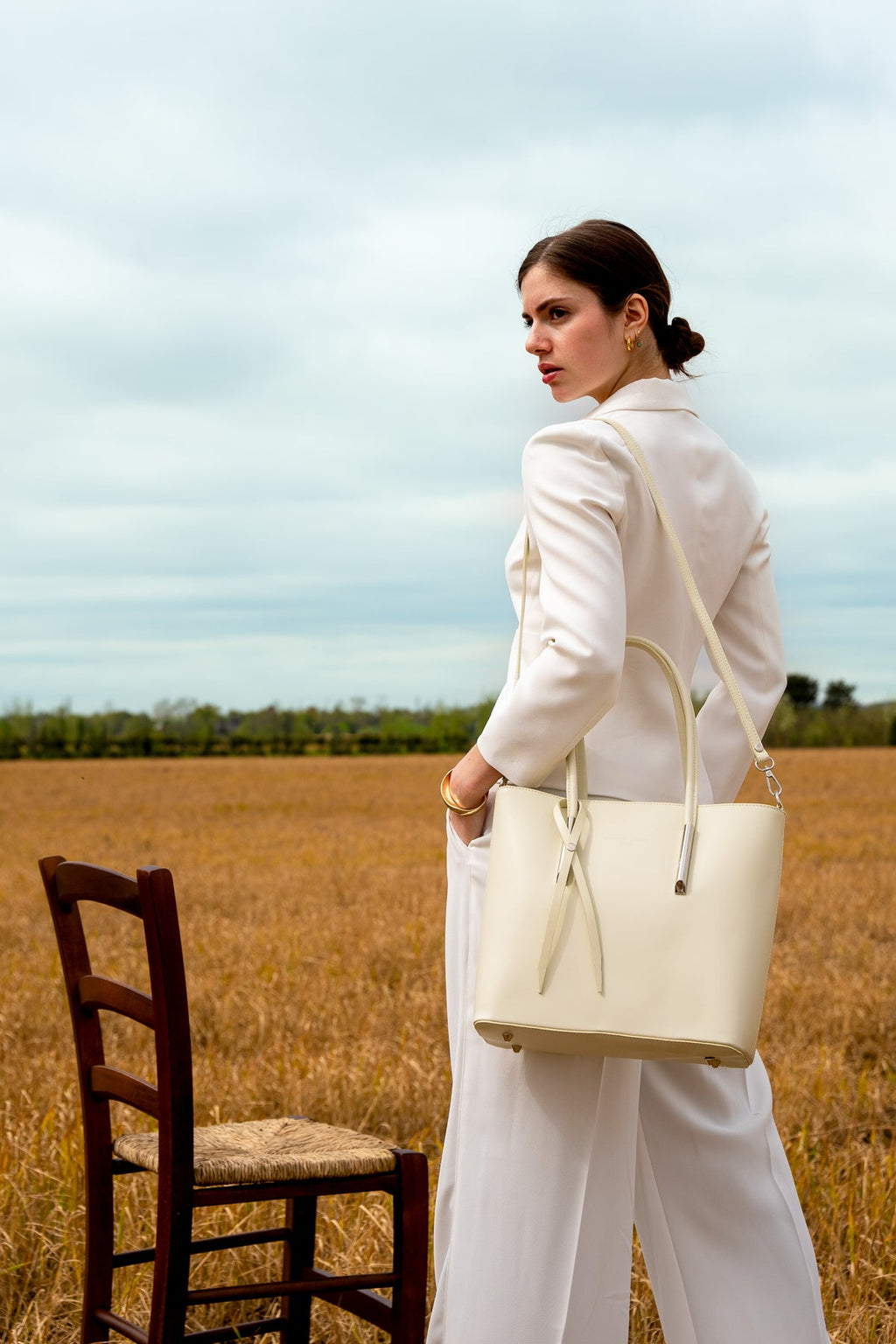 Sac A Main Gia - Blanc Casse