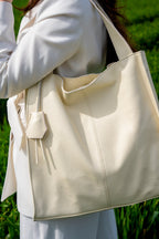 Sac A Main Maxi Agathe - Blanc Casse