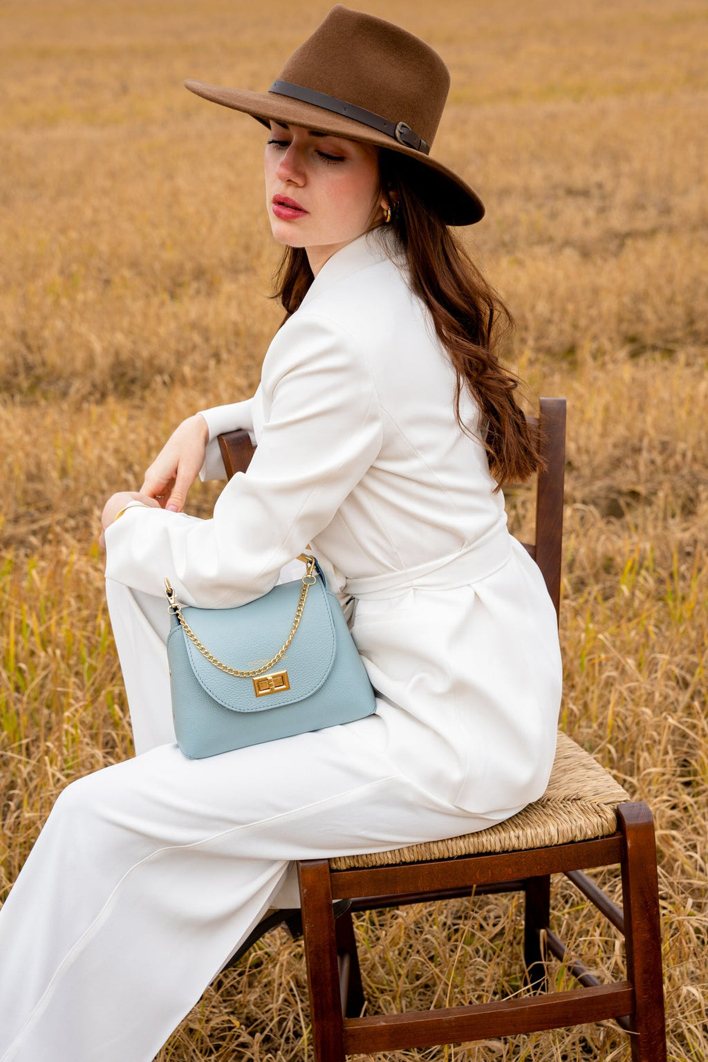 Sac A Bandouliere Zia - Bleu Clair