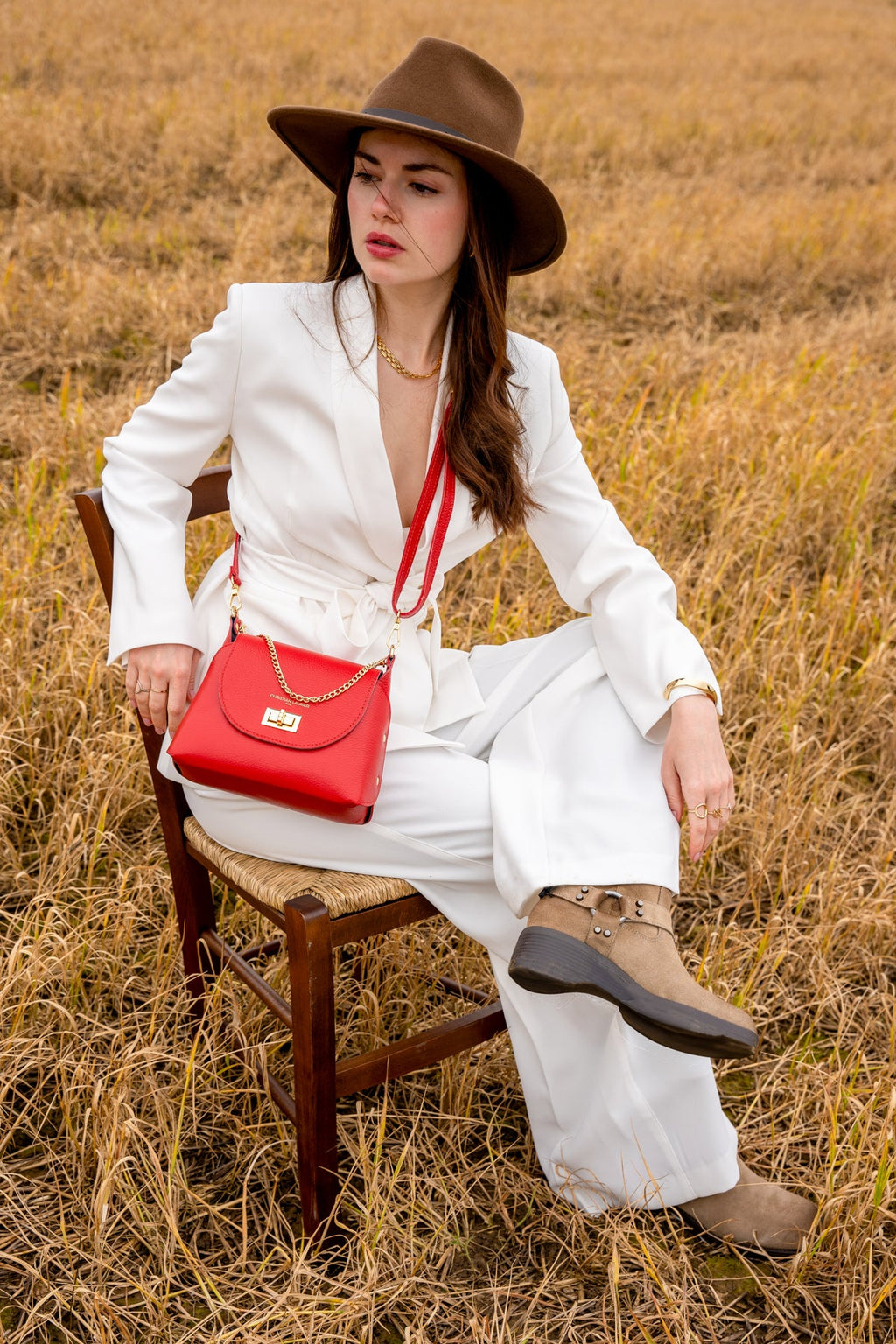 Sac A Bandouliere Zia - Rouge