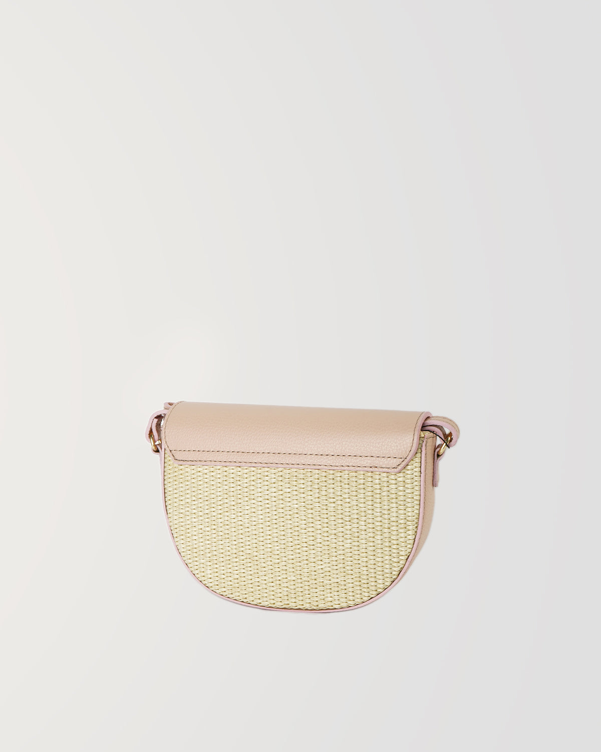 Sac À Bandoulière Kena Rafia - Rose Clair