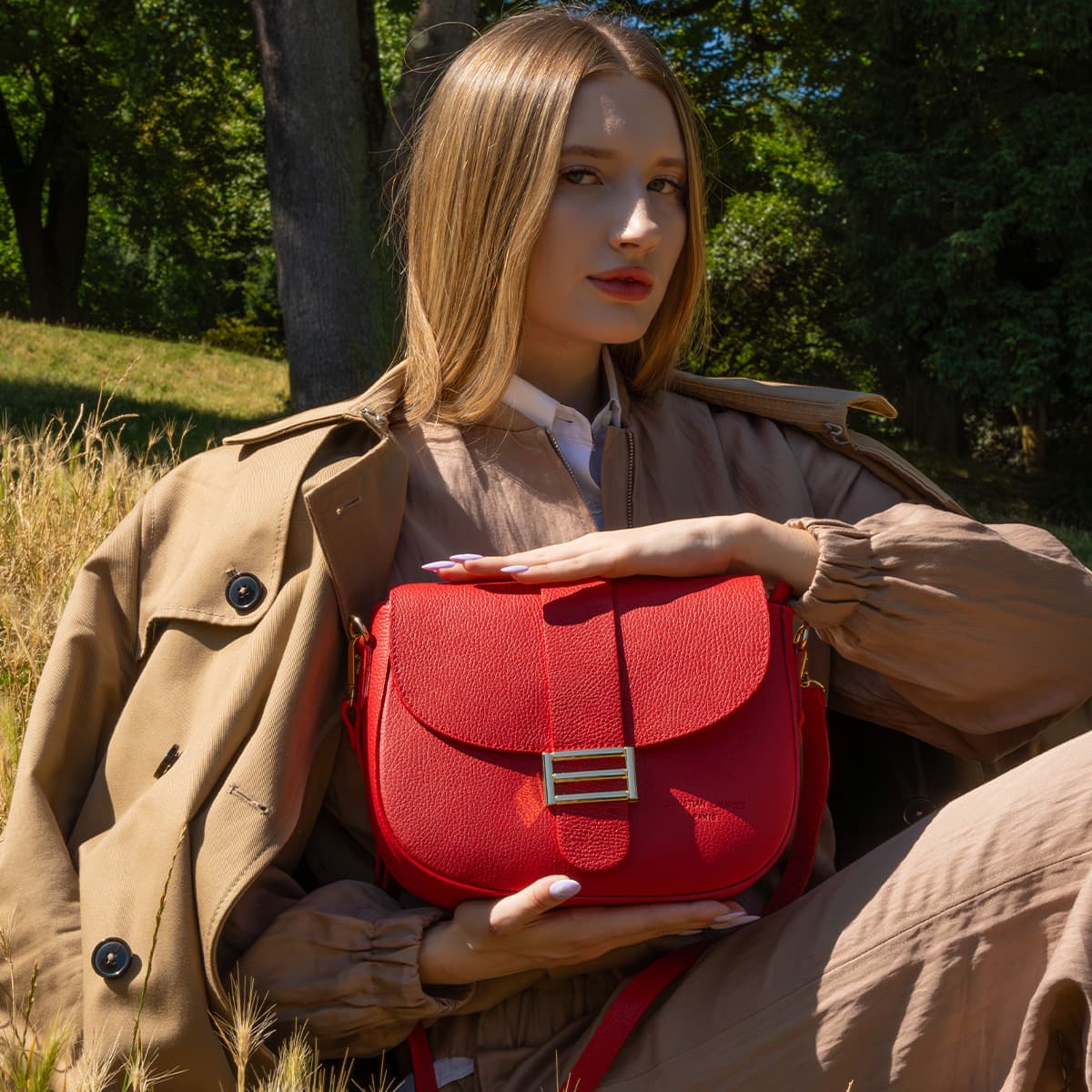 Sac À Bandoulière Ophia - Rouge