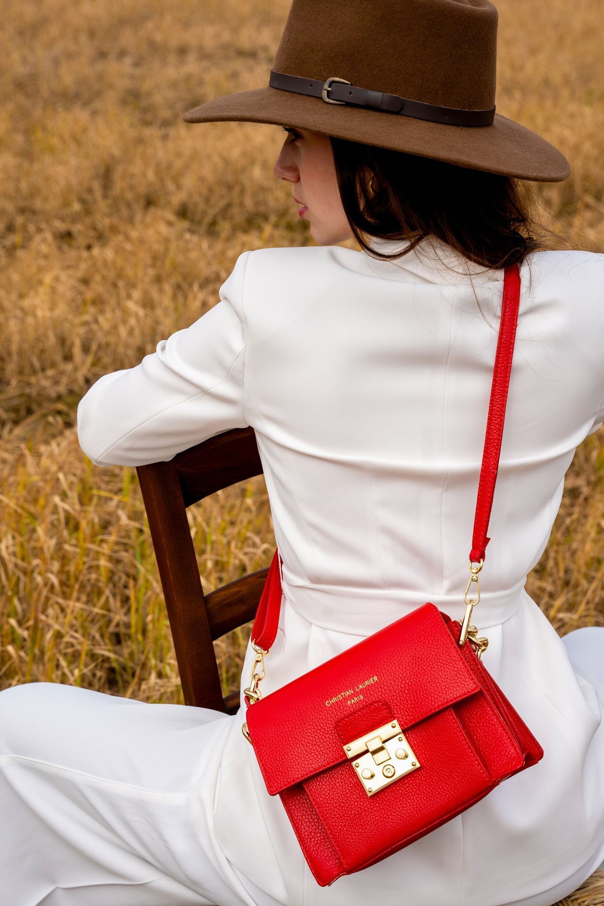 Sac À Bandoulière Adriana - Rouge