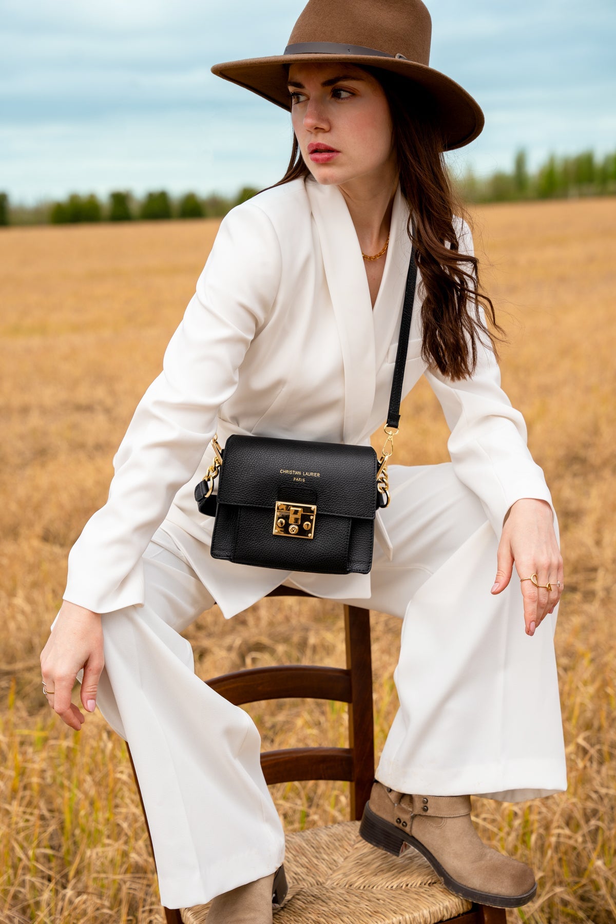Sac À Bandoulière Adriana - Noir