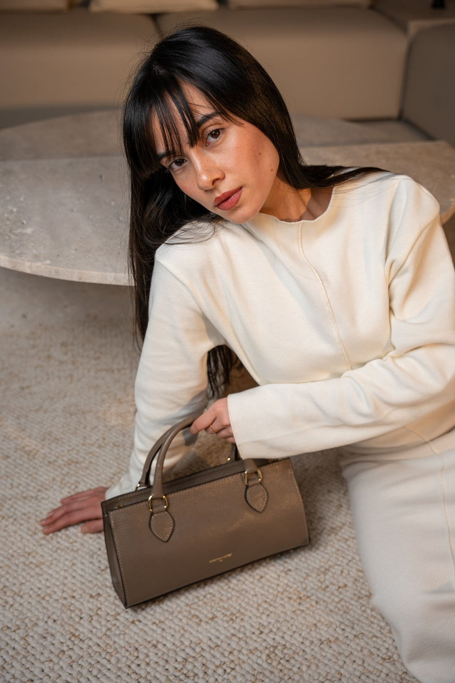 Sac À Bandoulière Alexine - Taupe