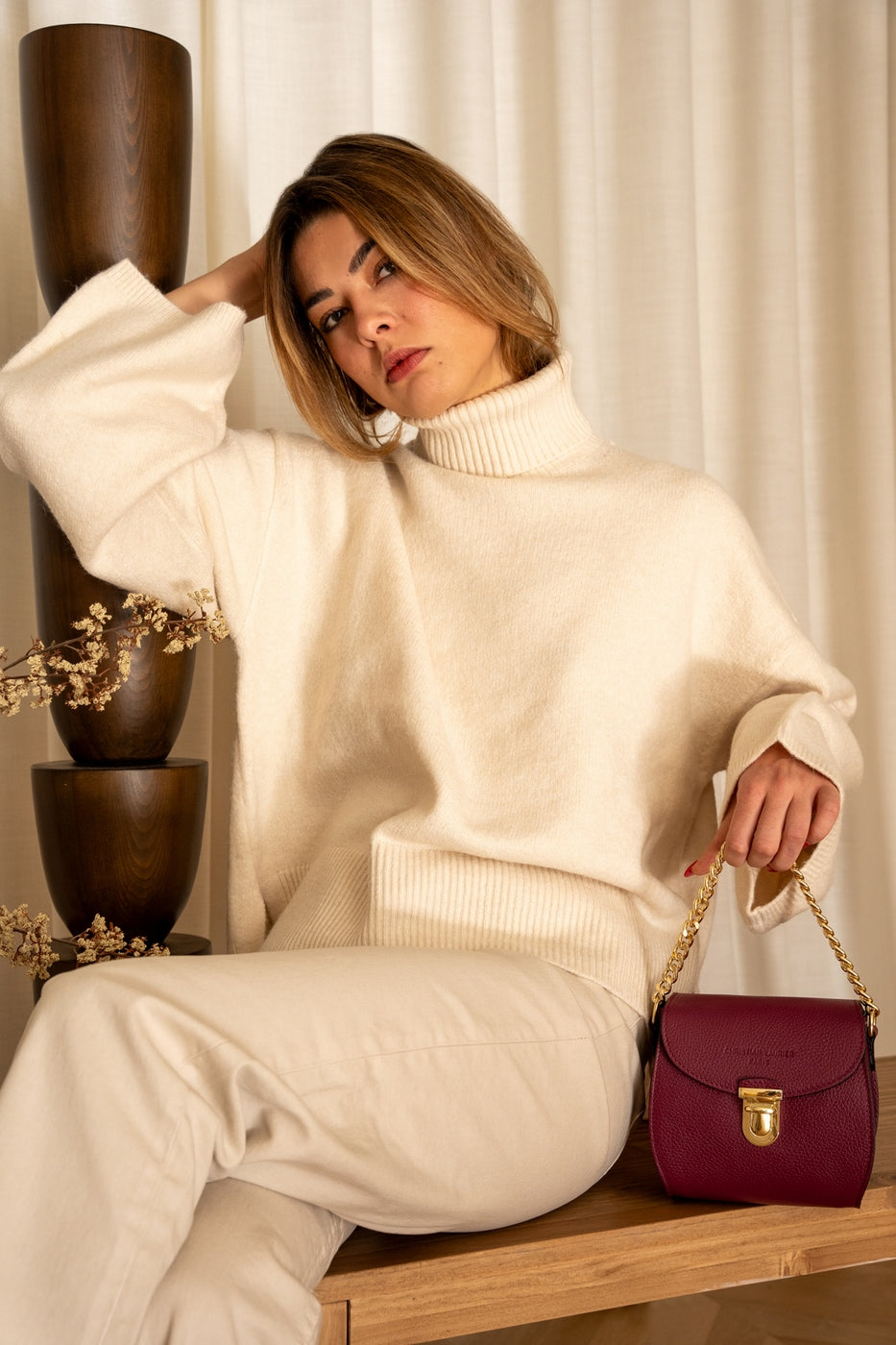 Sac À Bandoulière Chelsea - Prune