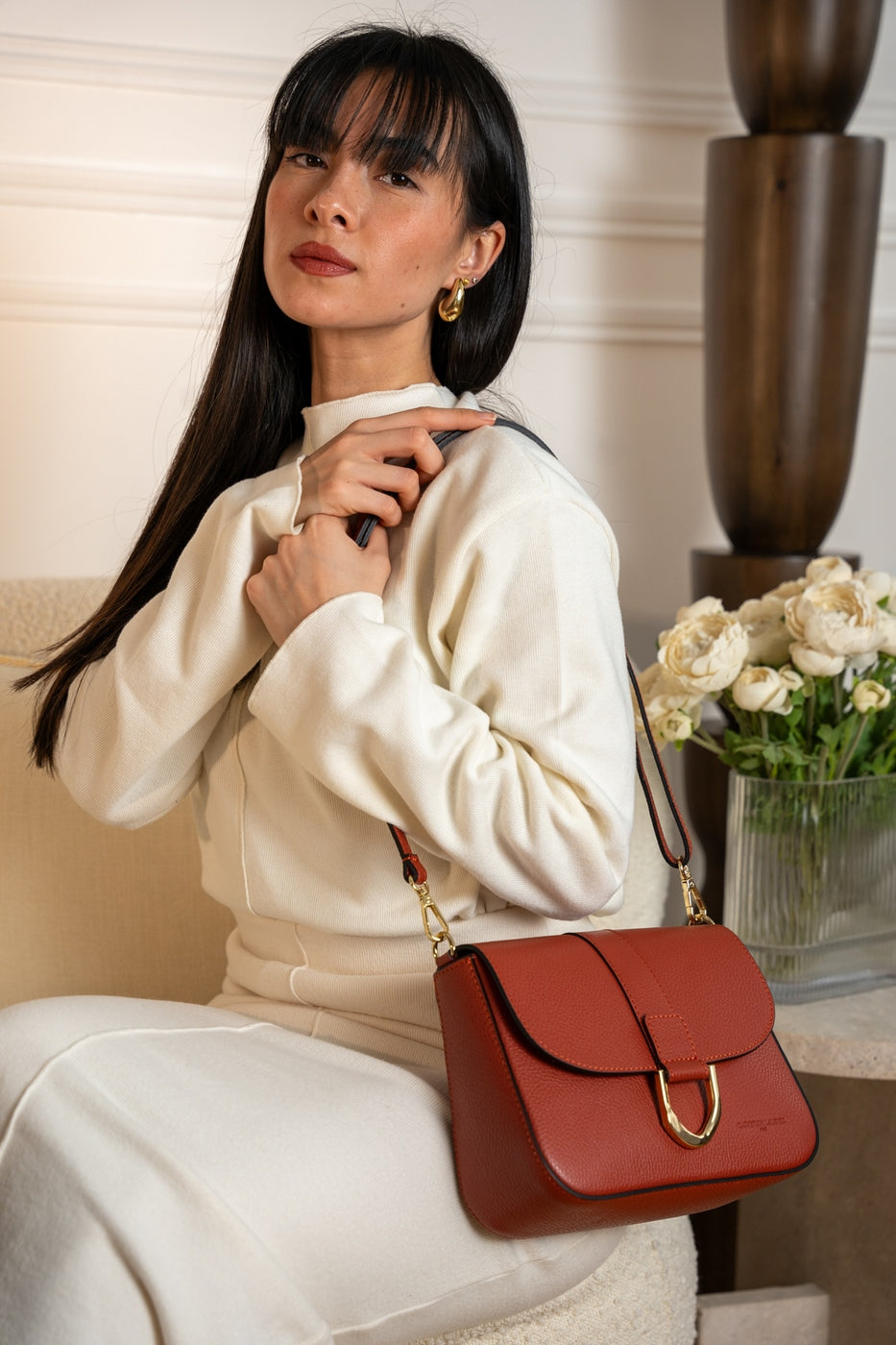 Sac À Bandoulière Nael - Rouge Brique