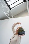 Sac Seau Katy - Vert Olive Et Gris Anthracite