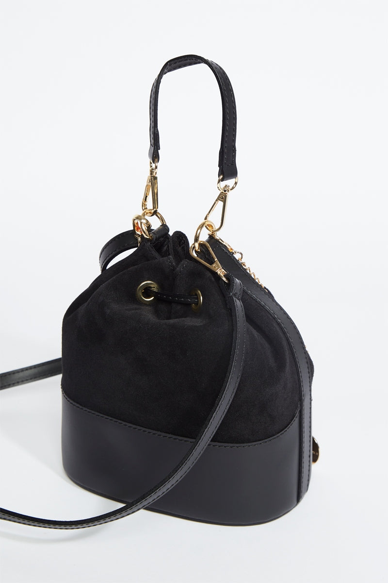 Sac Seau Katy - Noir Et Gris Anthracite