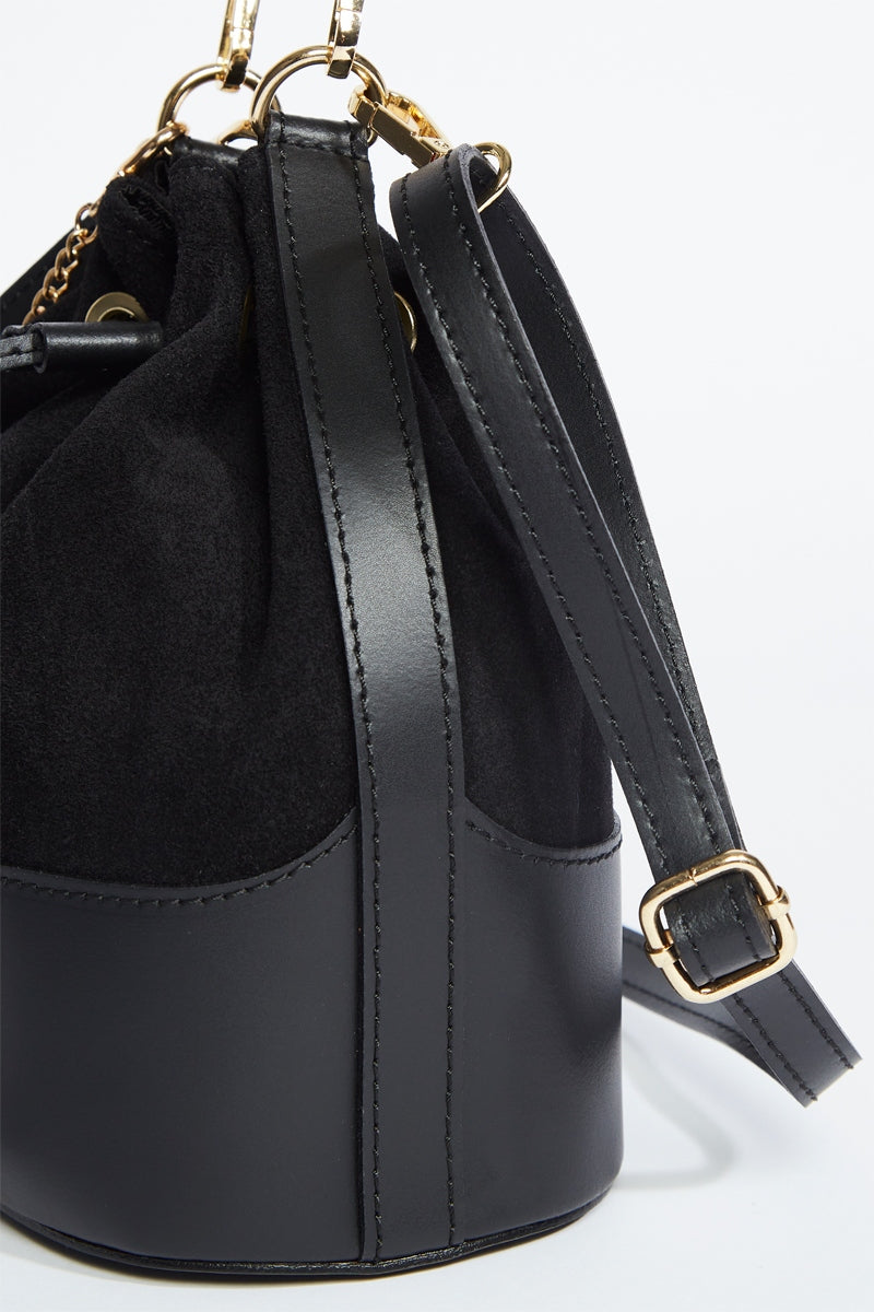 Sac Seau Katy - Noir Et Gris Anthracite