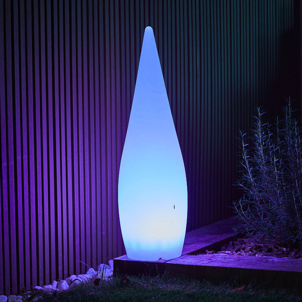 Classy - Lampadaire Sans Fil - Polyéthylène - Blanc