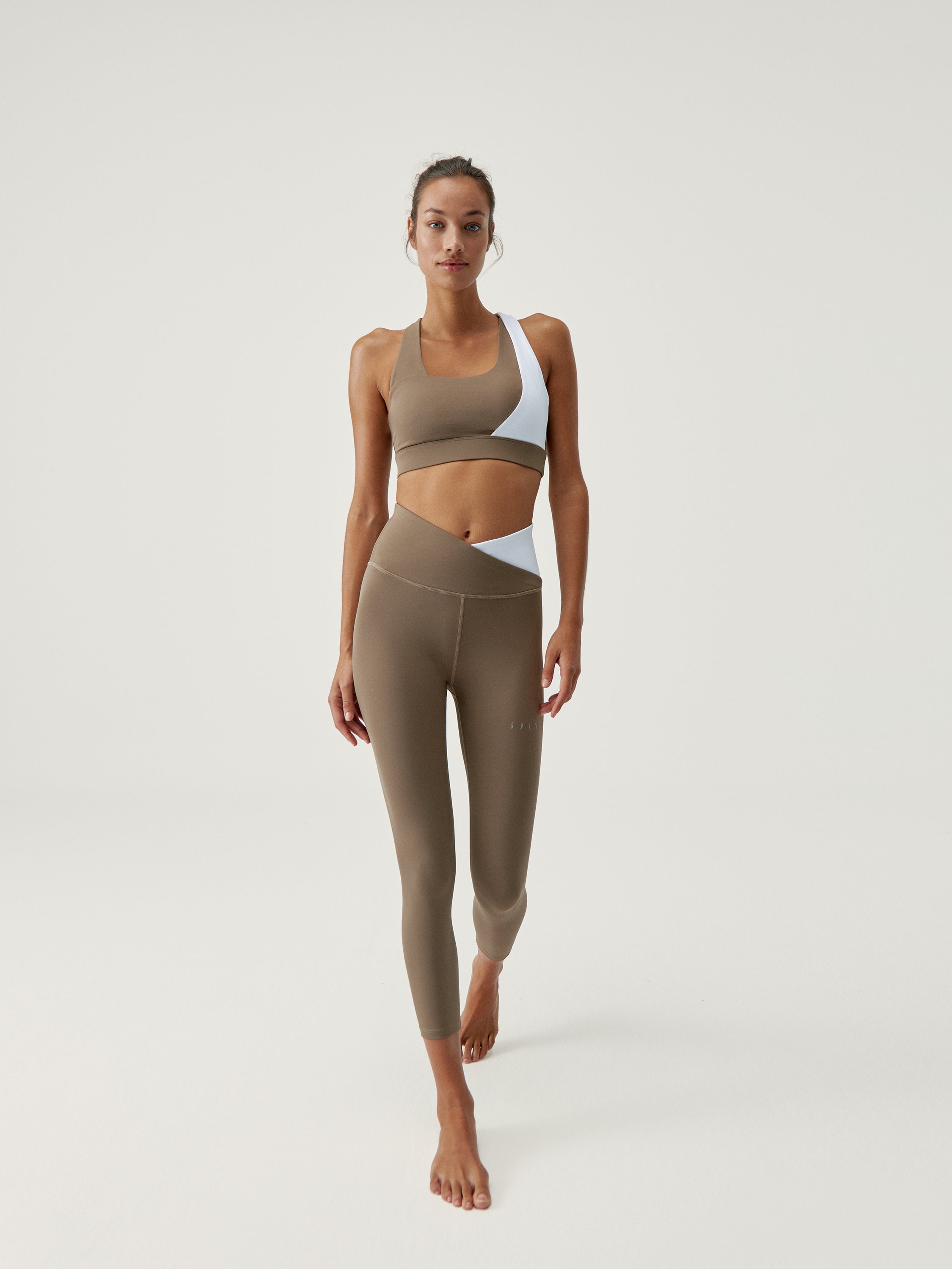 Cléo Legging - Fossile/Blanc - Femme