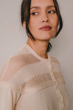 Gilet - Cléo - Meringue