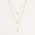 Collier Multi Rangs "Losange"  Or Jaune 375/1000