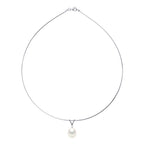 Collier Oméga Perle Poire 10-11 Mm - Plusieurs Coloris - Argent 925 - Harfleur