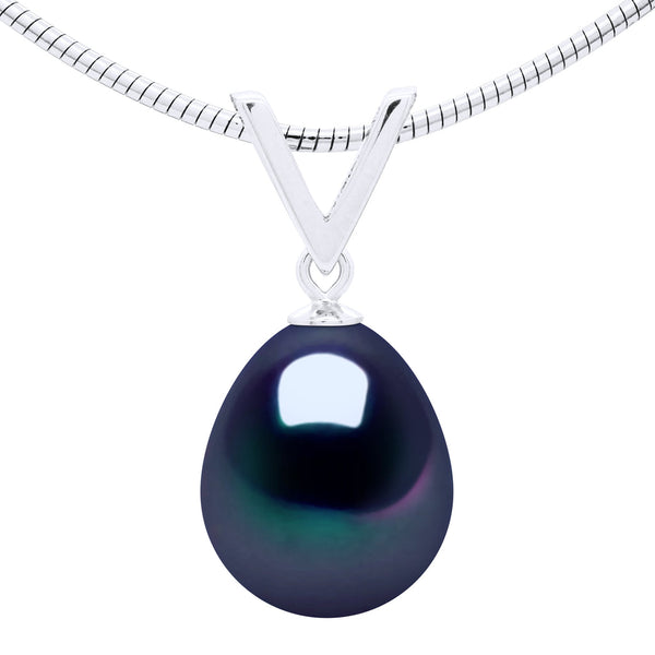 Collier Oméga Perle Poire 10-11 Mm - Plusieurs Coloris - Argent 925 - Harfleur