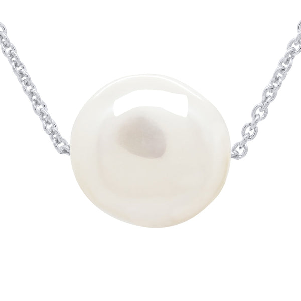 Collier Chainage Perle 10-11 Mm - Argent 925 - Grimaldi