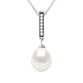 Collier Joaillerie - Véritable Perle De Culture D'Eau Douce Poire 8-9 Mm