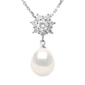 Collier Joaillerie - Véritable Perle De Culture D'Eau Douce Poire 9-10 Mm