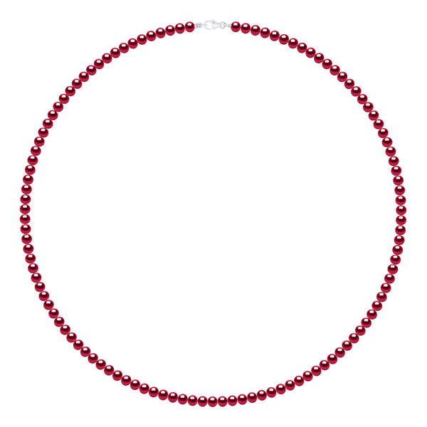 Collier Rang De Perles 6-7 Mm - Longueur 55 Cm - Fermoir Mousqueton - Argent 925 - Neuilly