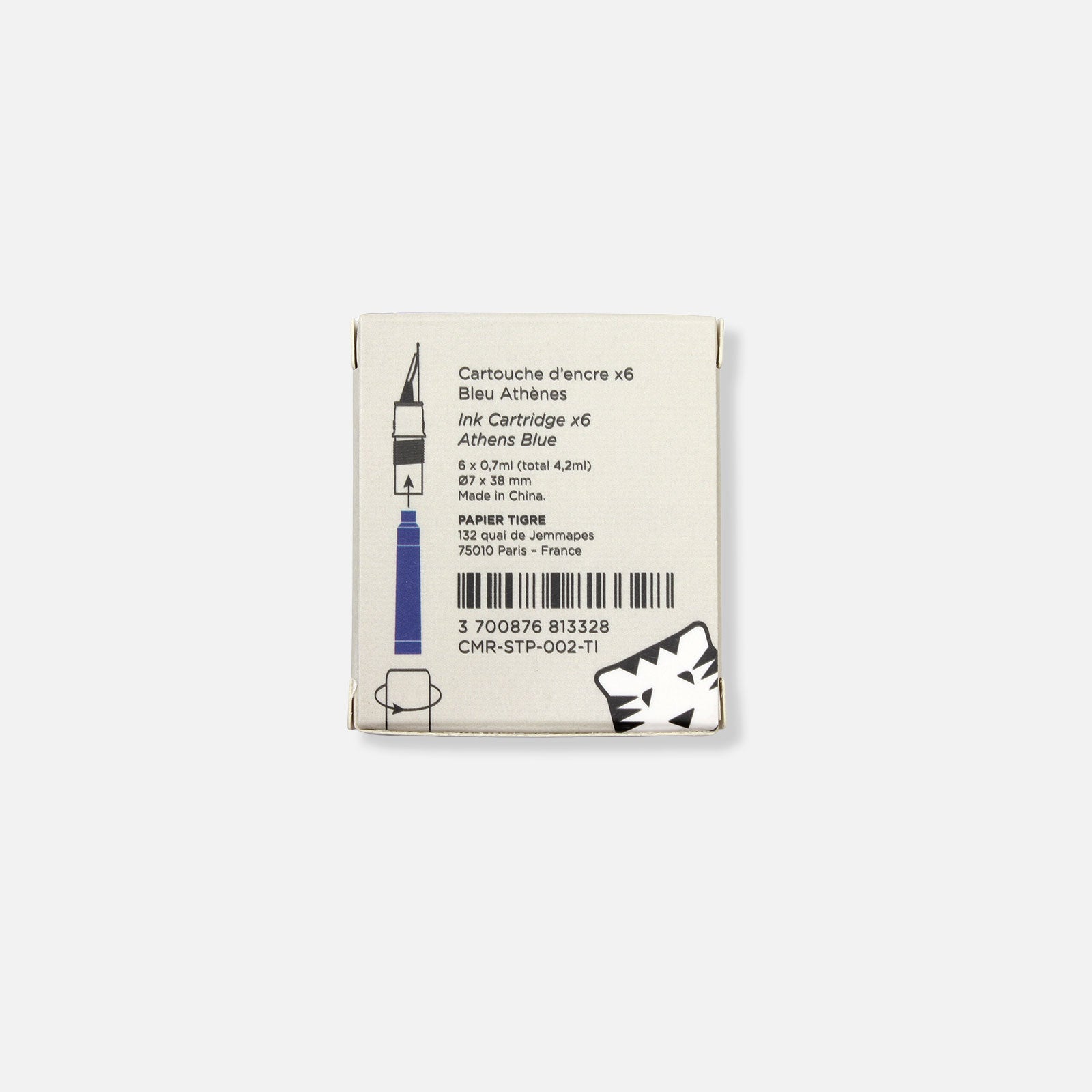 Pack De 6 Cartouches Stylo-Plume - Bleu Athènes