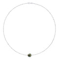 Collier Véritable Perle De Culture De Tahiti Cerclée 10-11 Mm