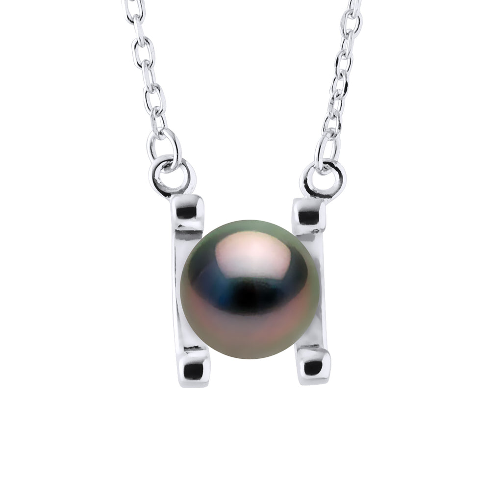 Collier Perle De Culture De Tahiti Ronde 8-9 Mm - Argent 925 - Imani