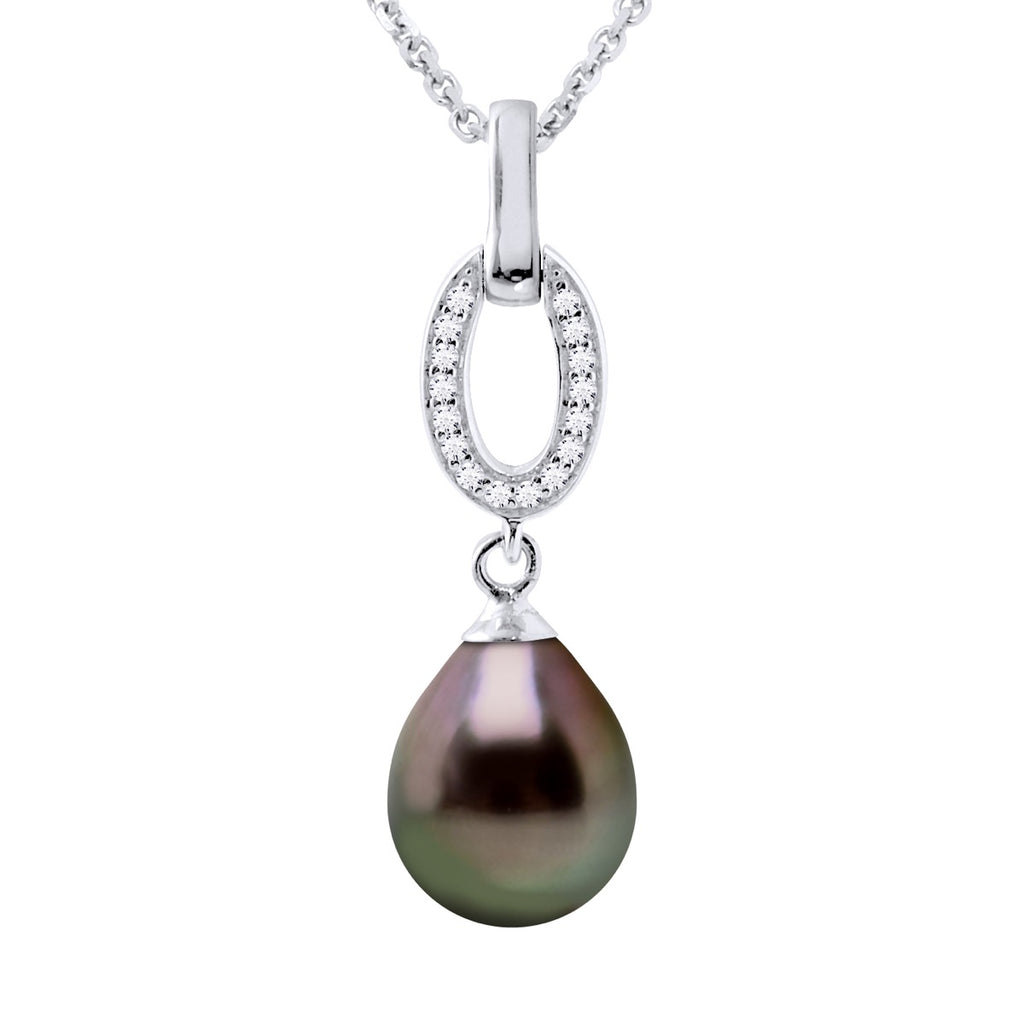 Collier Joaillerie Perle De Tahiti Poire 8-9 Mm - Argent 925 - Nahimane