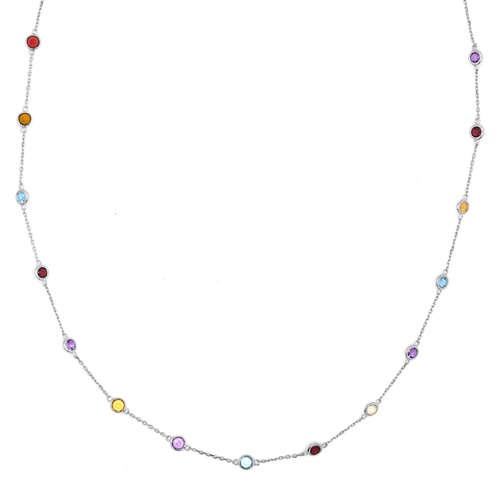 Collier Mix - Or Blanc 375/1000