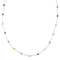 Collier Mix - Or Blanc 375/1000