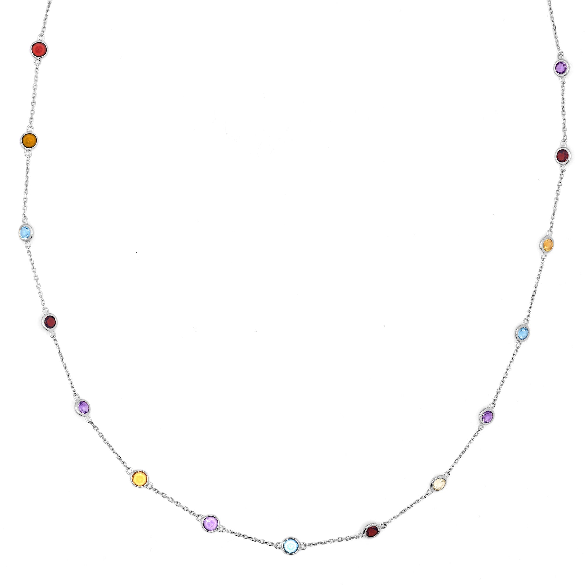 Collier Mix - Or Blanc 375/1000