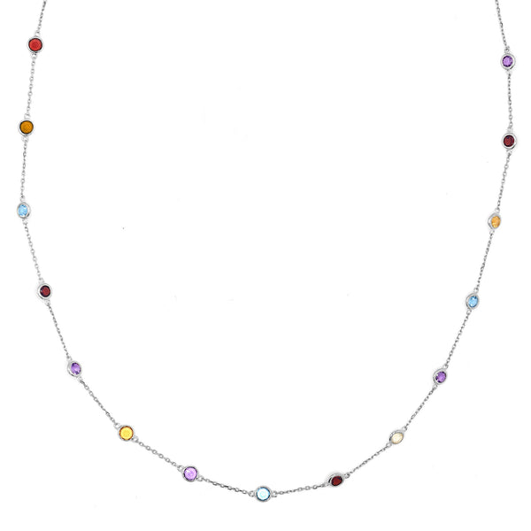 Collier Mix - Or Blanc 375/1000