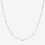Collier "Sunshine" Diamants 0,22/7 - Or Blanc