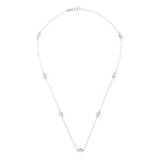 Collier "Sunshine" D0,22/7 - Or Blanc 375/1000