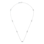 Collier "Sunshine" Diamants 0,22/7 - Or Blanc