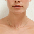 Collier "Sunshine" Diamants 0,22/7 - Or Jaune