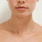 Collier "Sunshine" Diamants 0,22/7 - Or Jaune