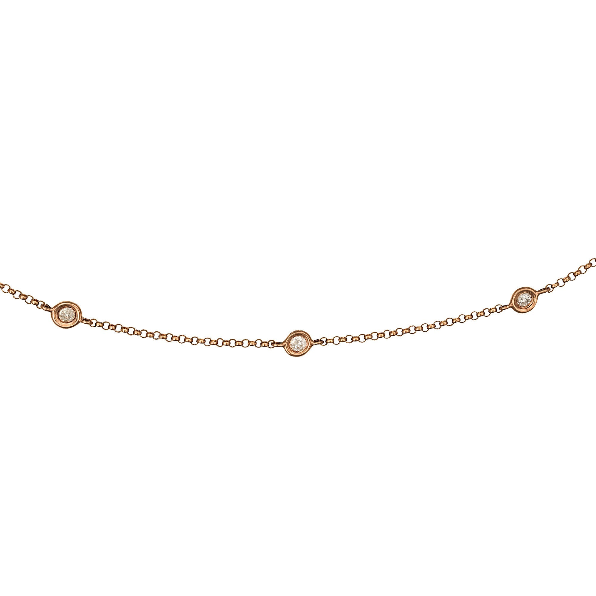 Collier "Sunshine" Diamants 0,22/7