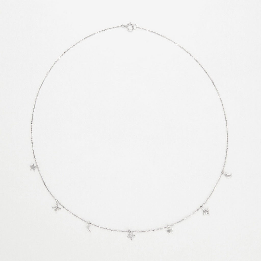 Collier "Création" 0,05/3 - Or Blanc