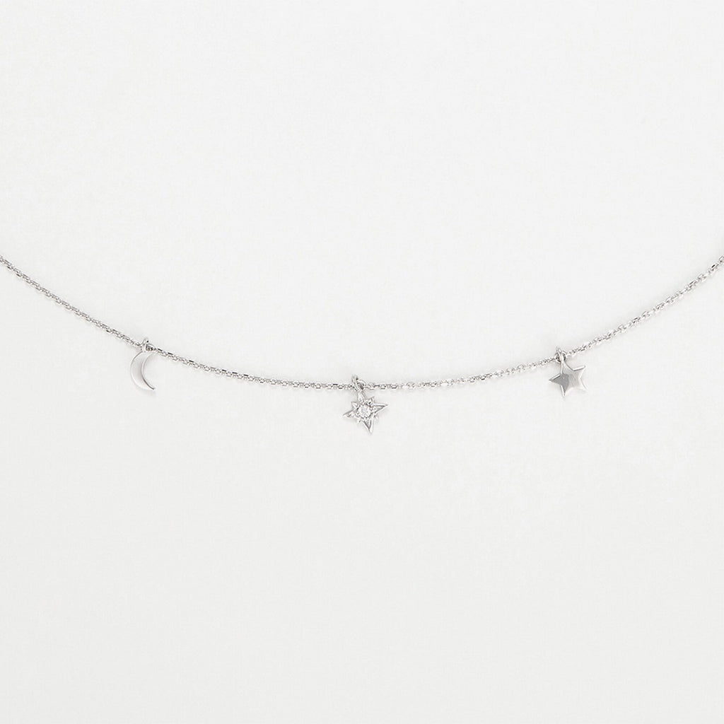 Collier "Création" 0,05/3 - Or Blanc