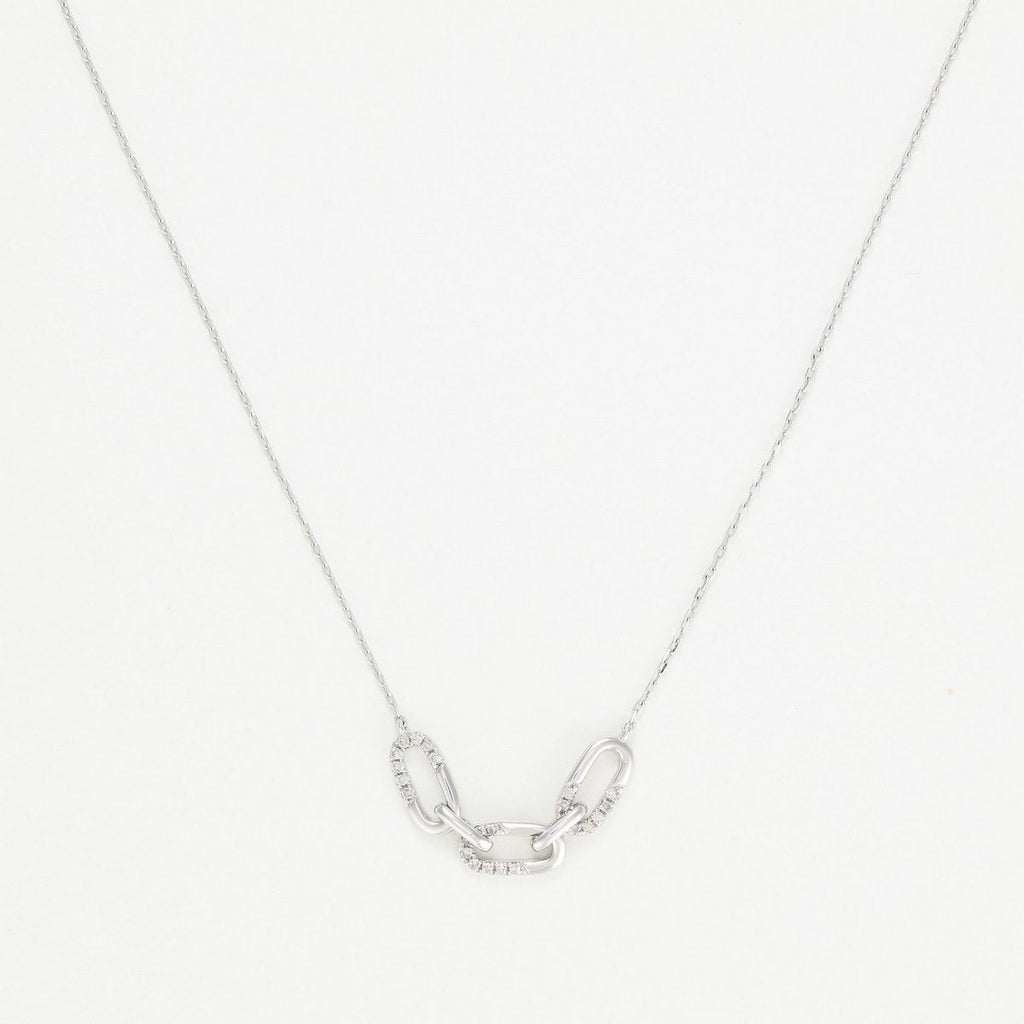 Collier "Sorina" D0,13/24 - Or Blanc