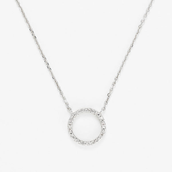 Collier "Ronda" D0,035/10 - Or Blanc 375/1000